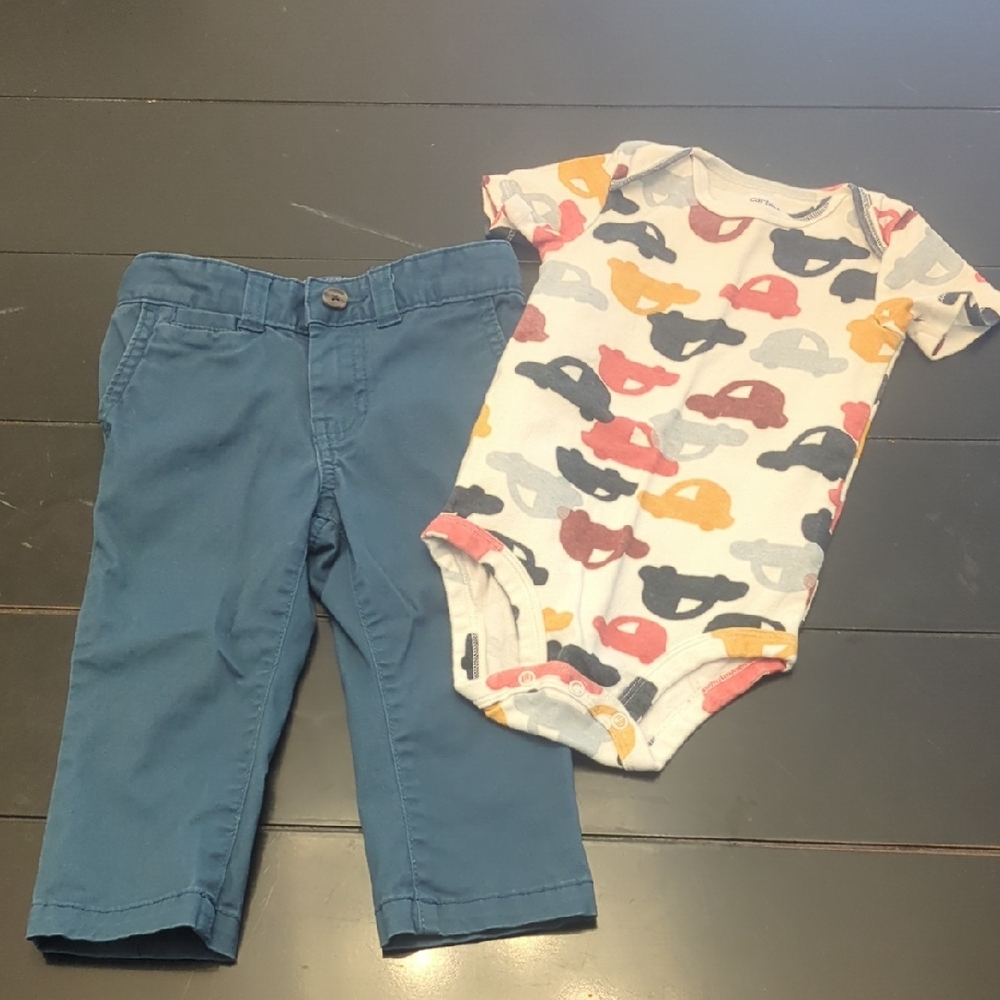Cat & Jack Blue Baby Outfit